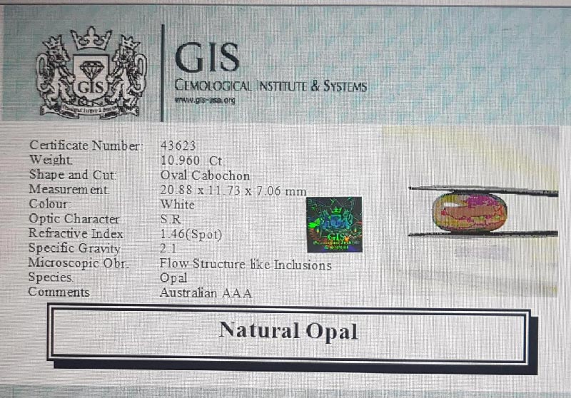 Opal 10.96 Ct.