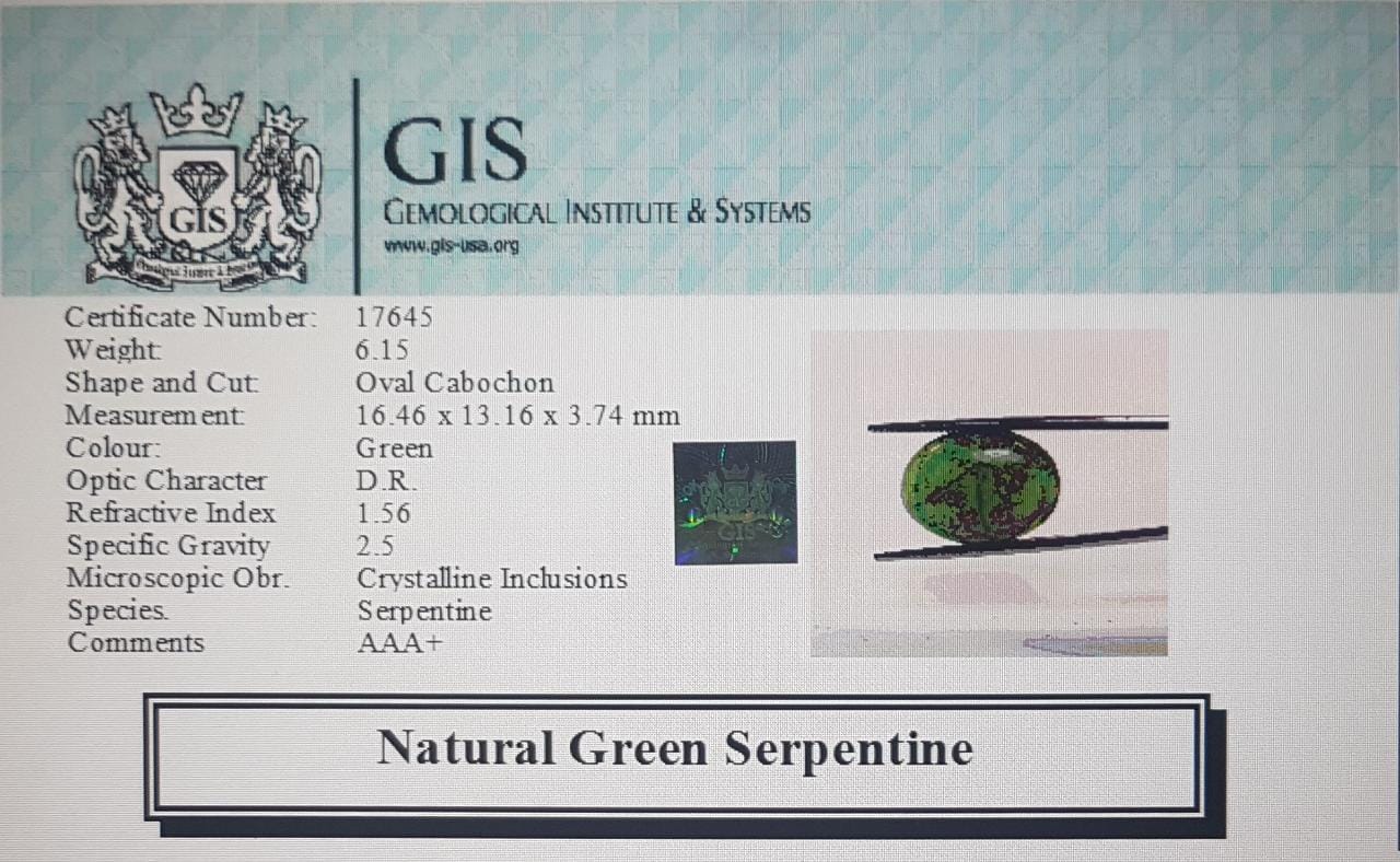 Green Serpentine 6.15 Ct.