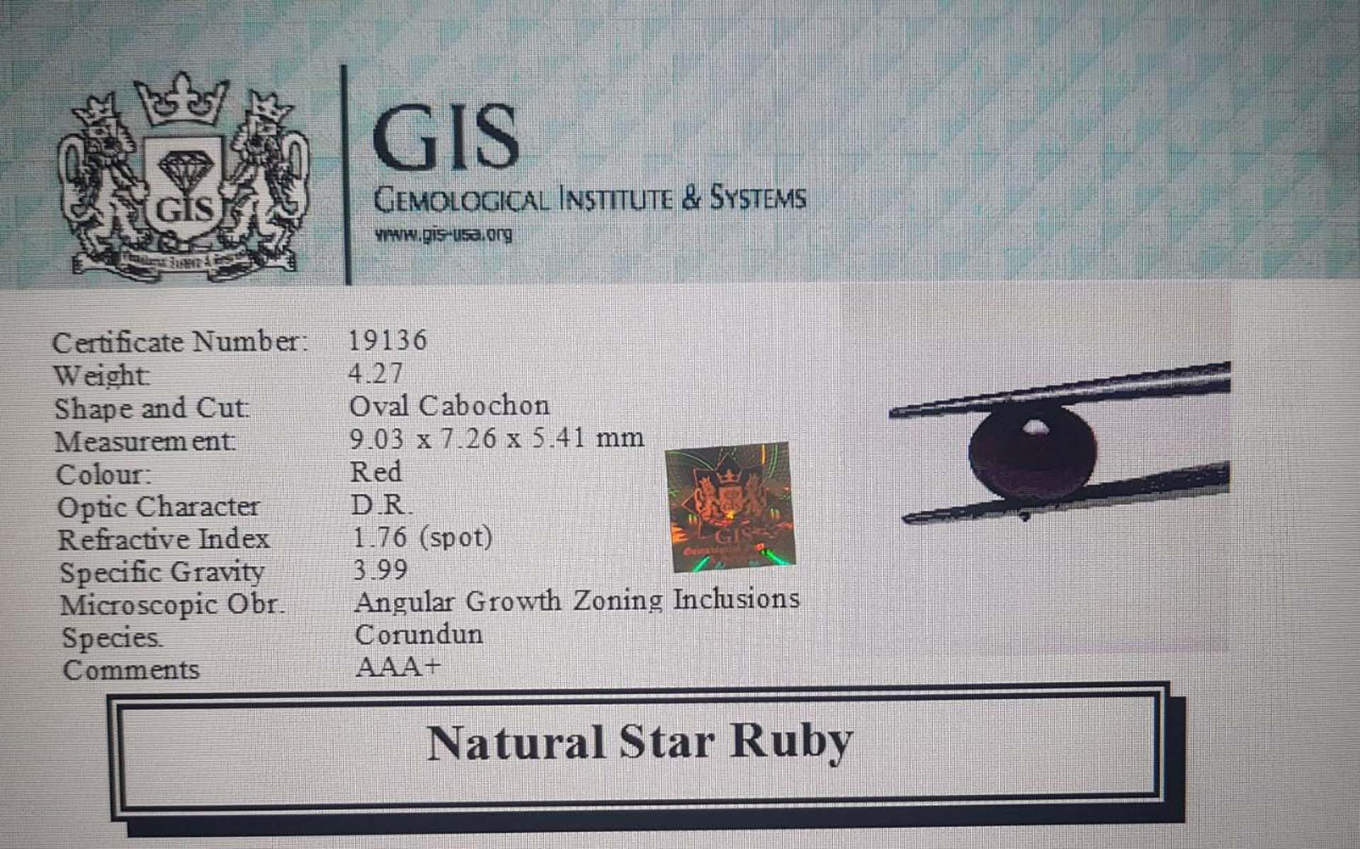 Star Ruby 4.27 Ct.
