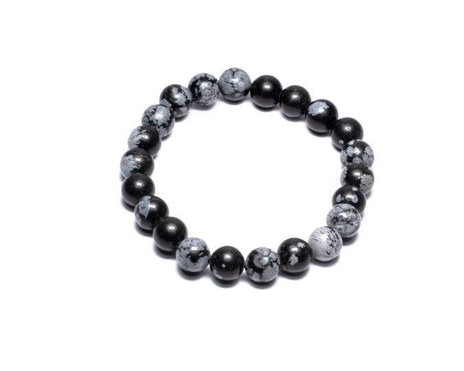 Snow Flake Obsidian 2 Snowflake Obsidian Bracelet