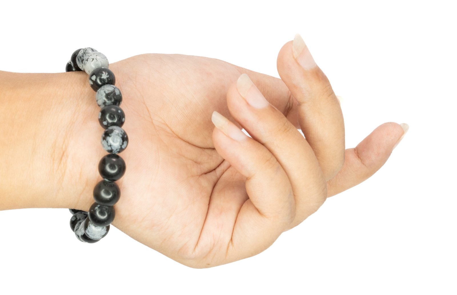 Snowflake obsidian4 scaled Snowflake Obsidian Bracelet