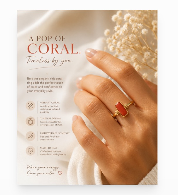 Coarl Ring Rs. 2890/- (Moonga 5+ Ratti) Coarl Ring Rs. 2890/- (Moonga 5+ Ratti)