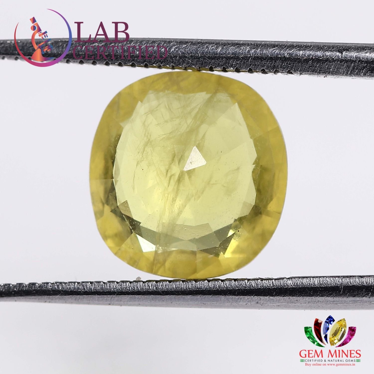 YSP5063 2 Yellow Sapphire 3.86 Ct.