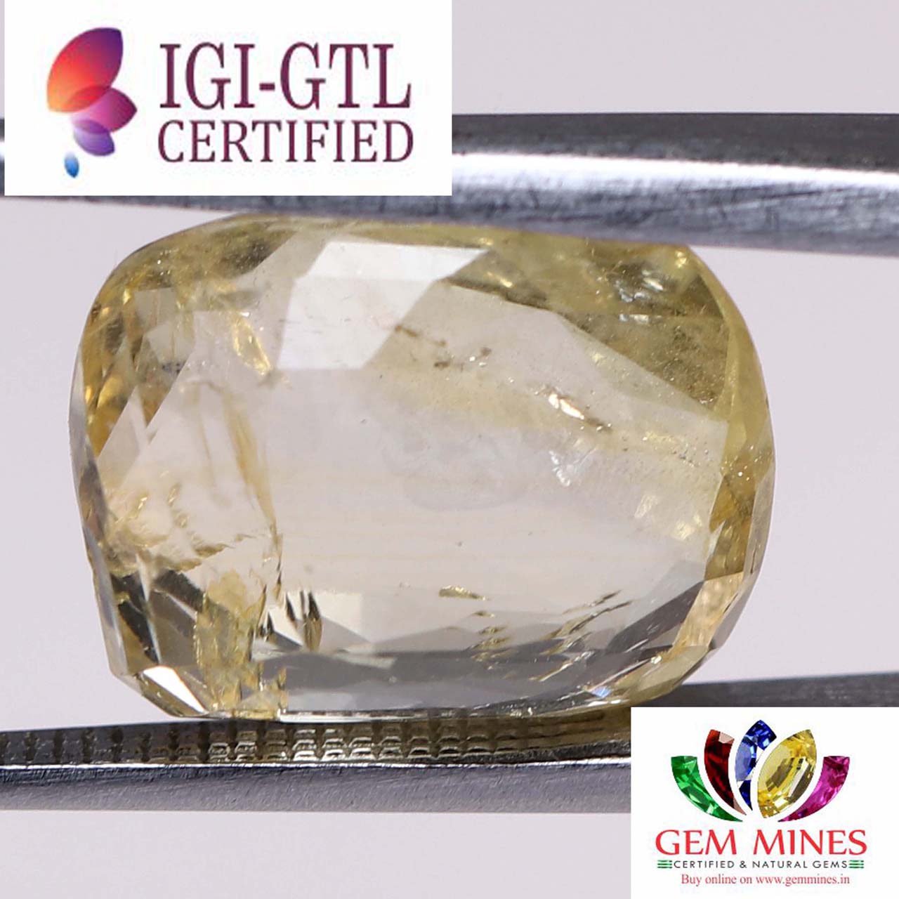 YSP7804 2 Yellow Sapphire 7.76 Ct.