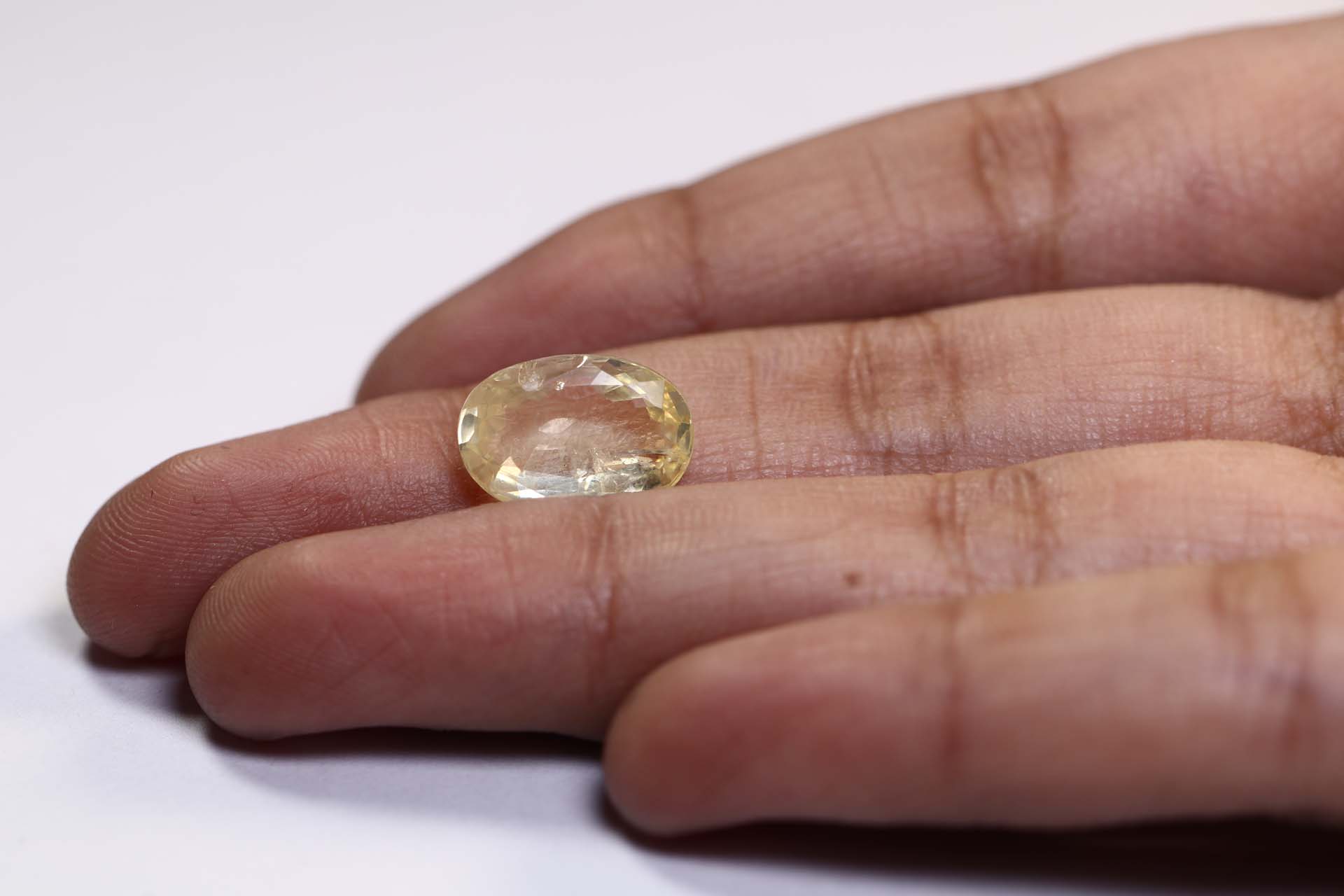 YSP7806 3 Yellow Sapphire 6.15 Ct.