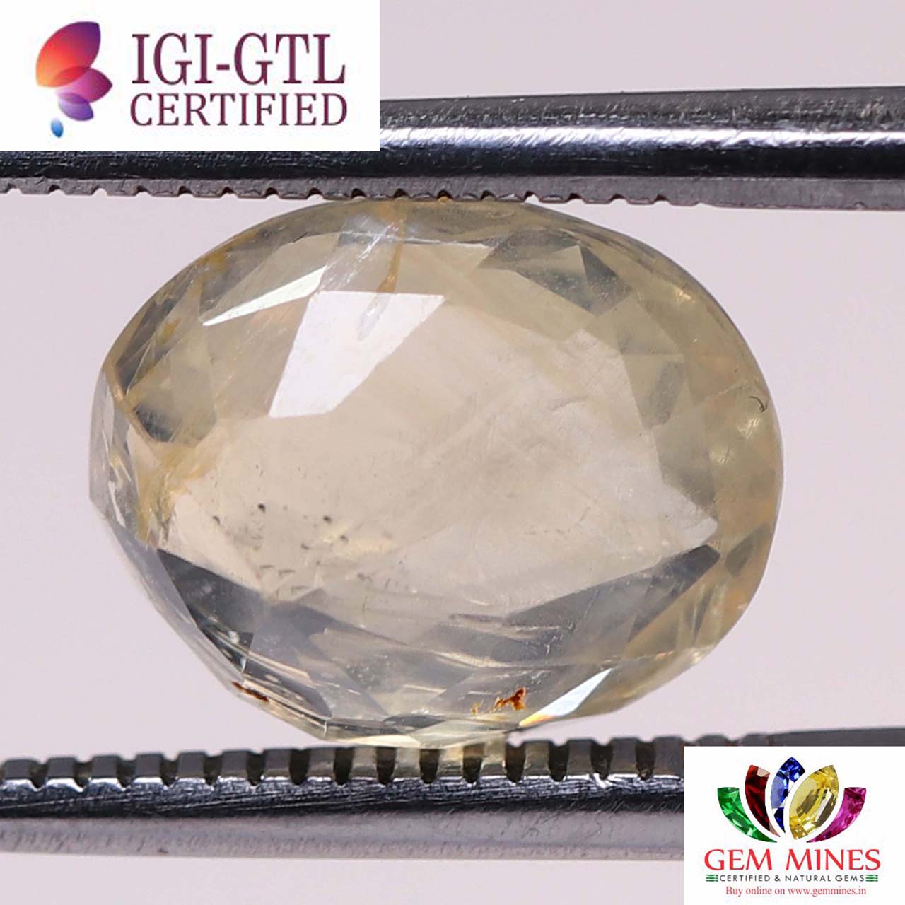 YSP7838 2 1 Yellow Sapphire 4.88 Ct.