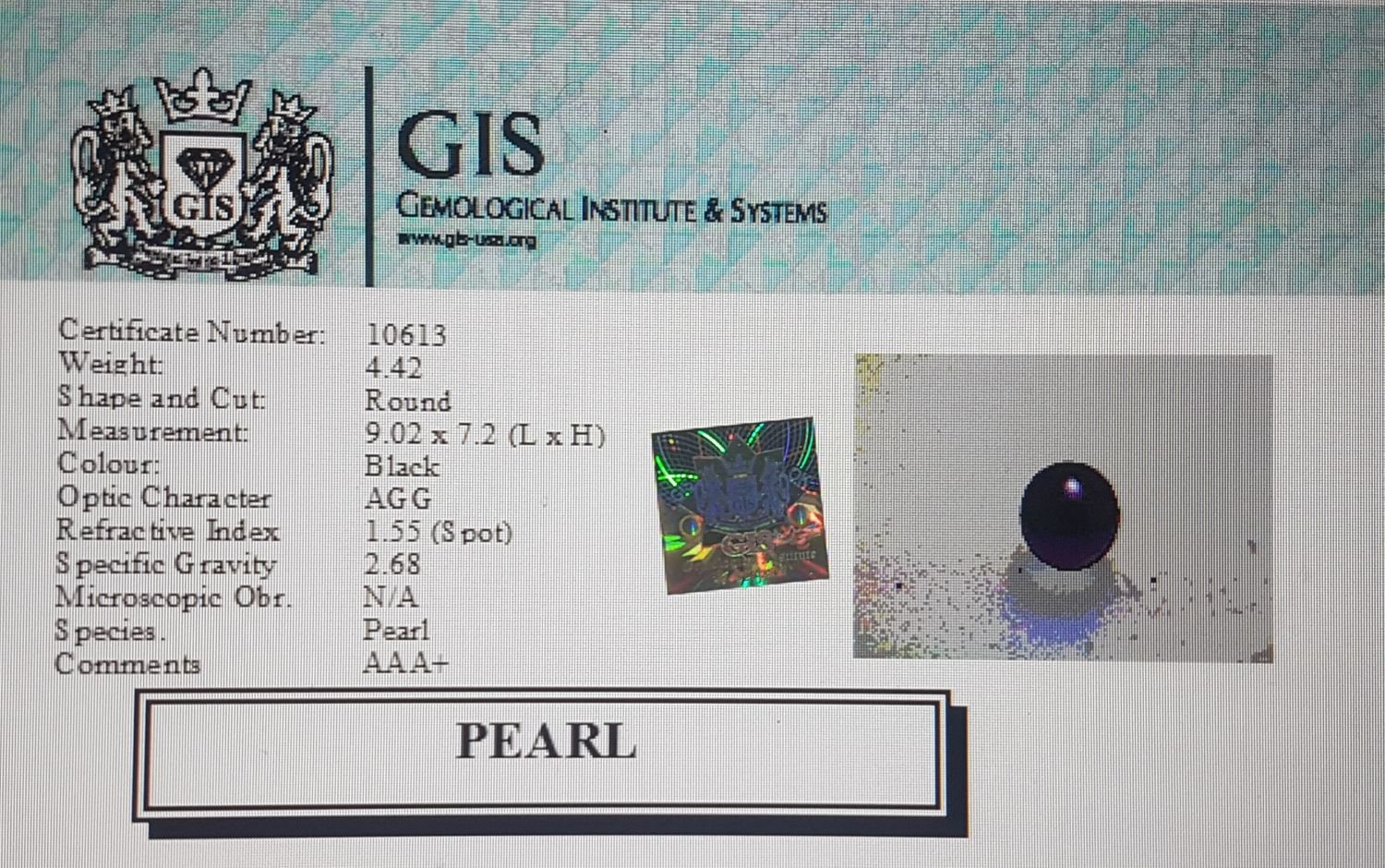 BP2 4 1 Pearl 4.42 Ct.
