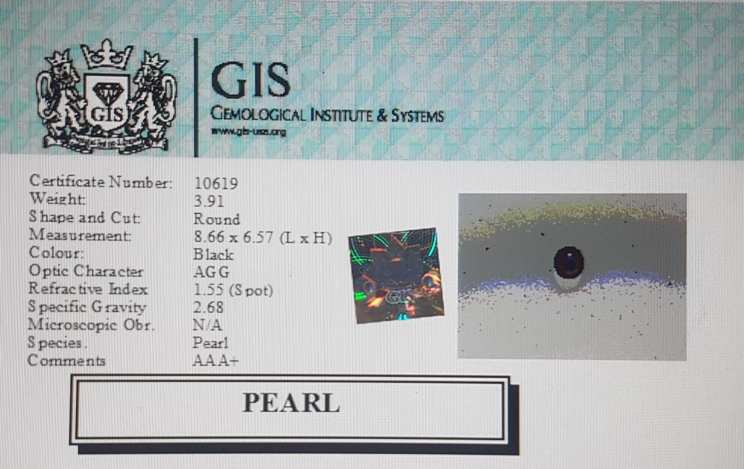 BP8 4 1 Pearl 3.91 Ct.