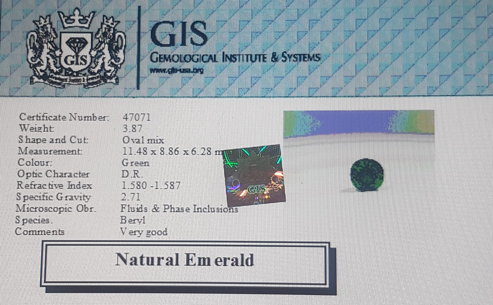 EMR5425 4 scaled 1 Emerald 3.87 Ct.
