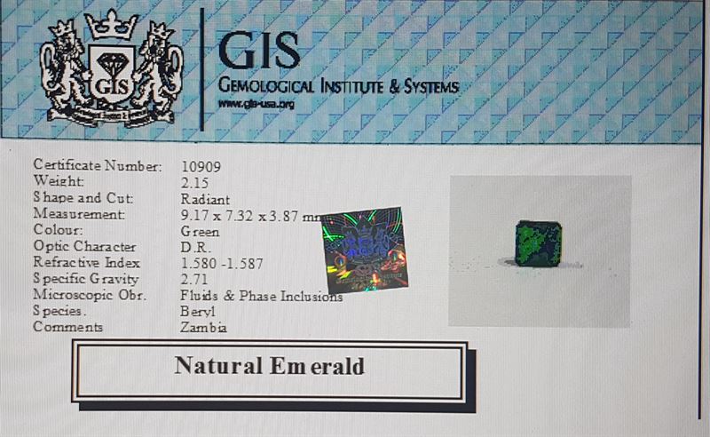 EMR6953 4 Emerald 2.15 Ct.