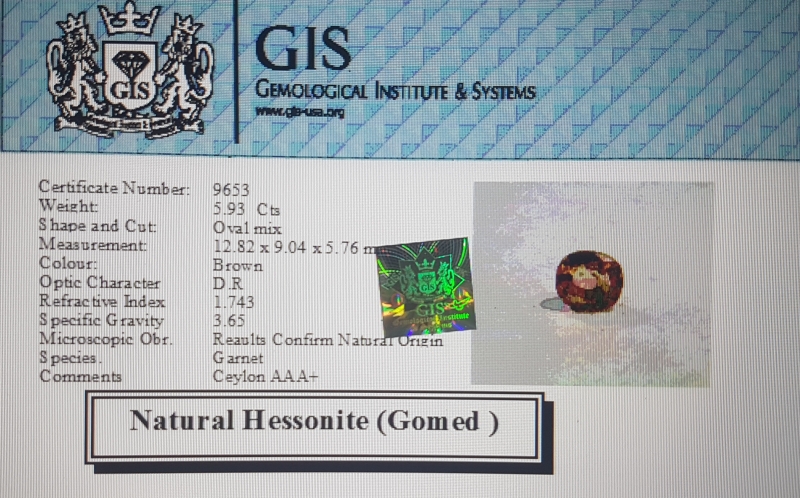 Hessonite 5.93 Ct.