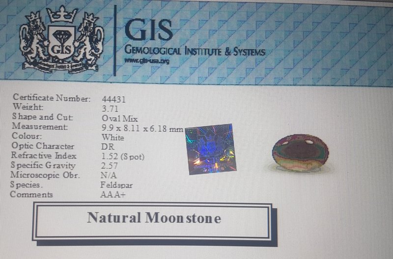 NMS372 4 Moonstone 3.71 Ct.