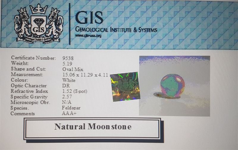 NMS549 4 Moonstone 5.19 Ct.