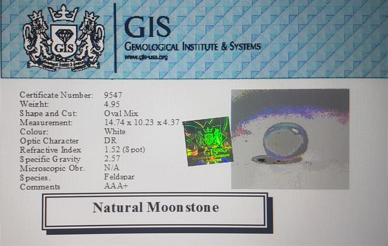 NMS558 4 Moonstone 4.95 Ct.