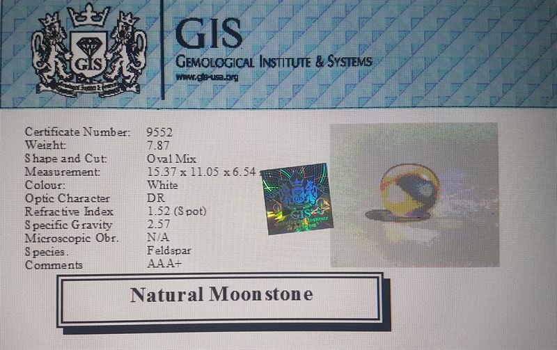NMS563 4 Moonstone 7.87 Ct.