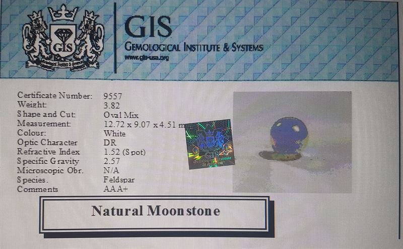 NMS568 4 Moonstone 3.82 Ct.