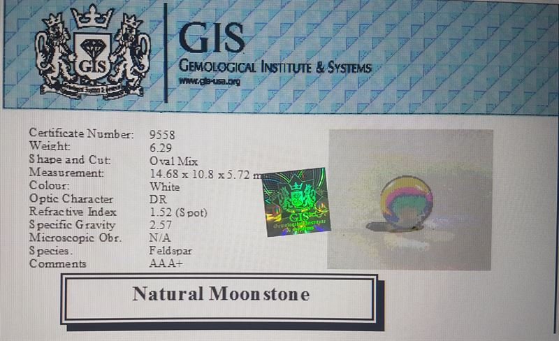 NMS569 4 Moonstone 6.29 Ct.
