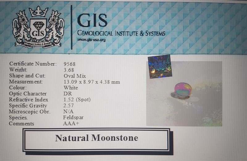 NMS579 4 Moonstone 3.68 Ct.