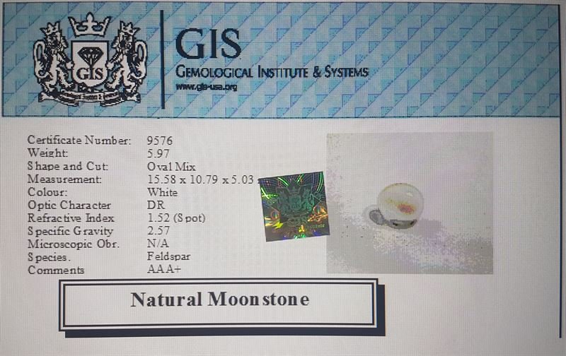 NMS587 4 Moonstone 5.97 Ct.
