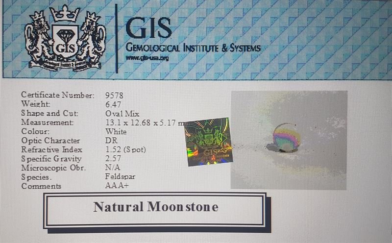 NMS589 4 Moonstone 6.47 Ct.