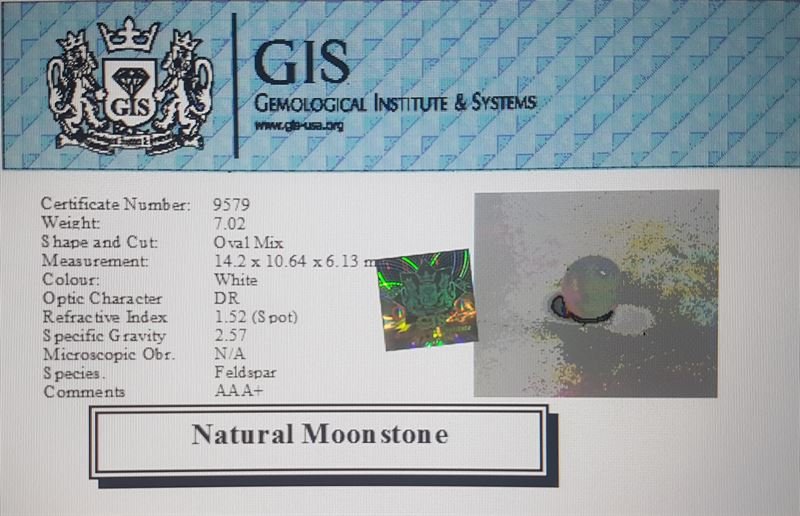NMS590 4 Moonstone 7.02 Ct.