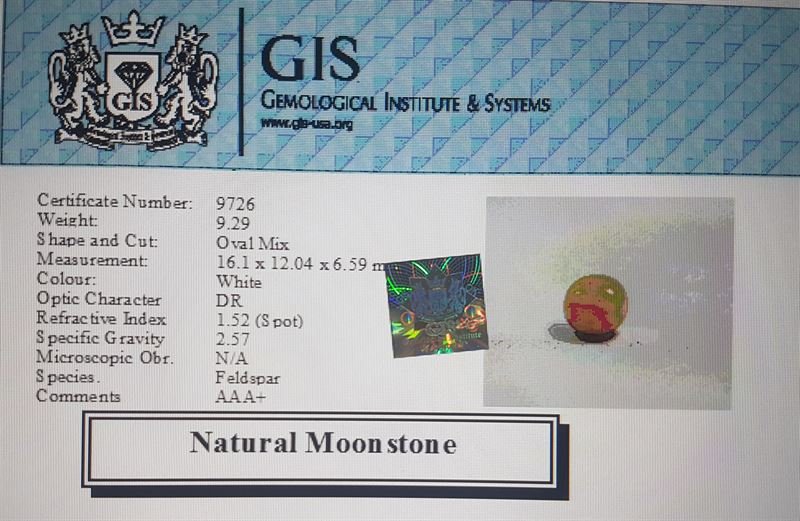NMS621 4 Moonstone 9.29 Ct.
