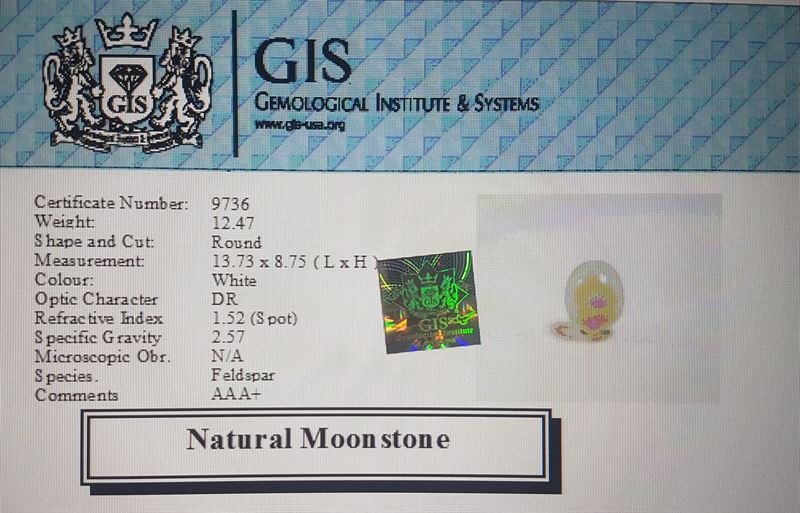 NMS631 4 Moonstone 12.47 Ct.