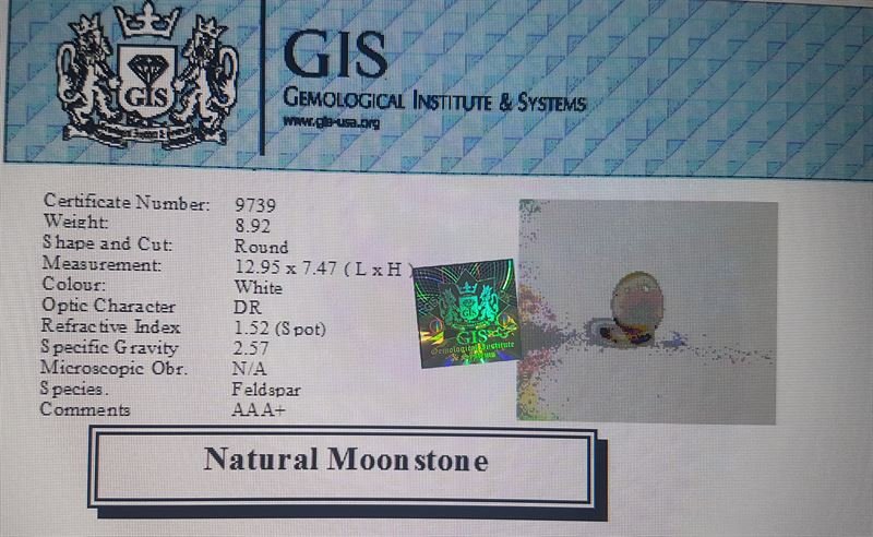 NMS634 4 Moonstone 8.92 Ct.