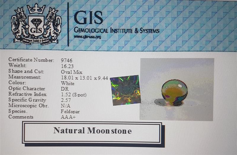 NMS641 4 Moonstone 16.23 Ct.