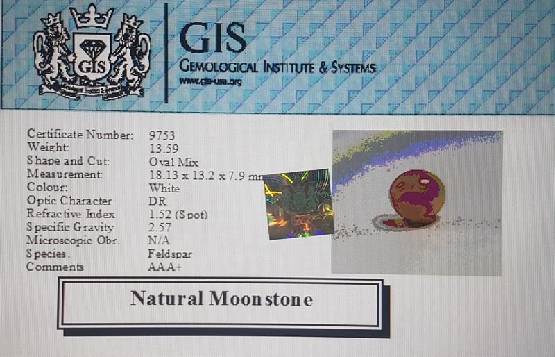 NMS648 4 Moonstone 13.59 Ct.