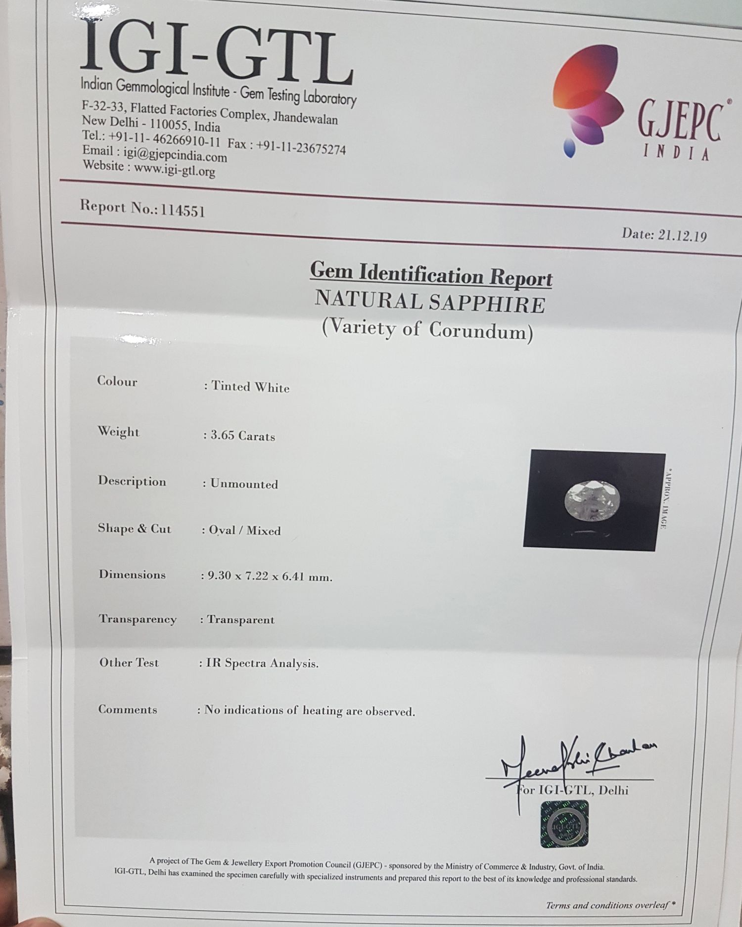 NSP576 4 1 1 Sapphire 3.65 Ct.