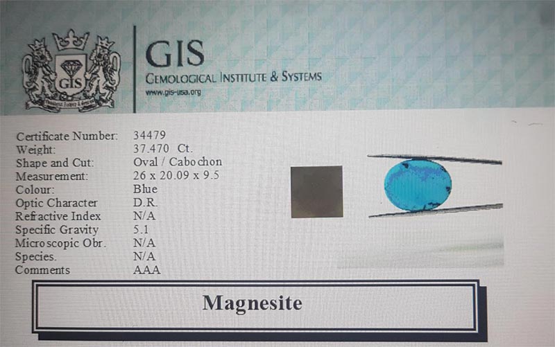 Magnesite 37.47 Ct.
