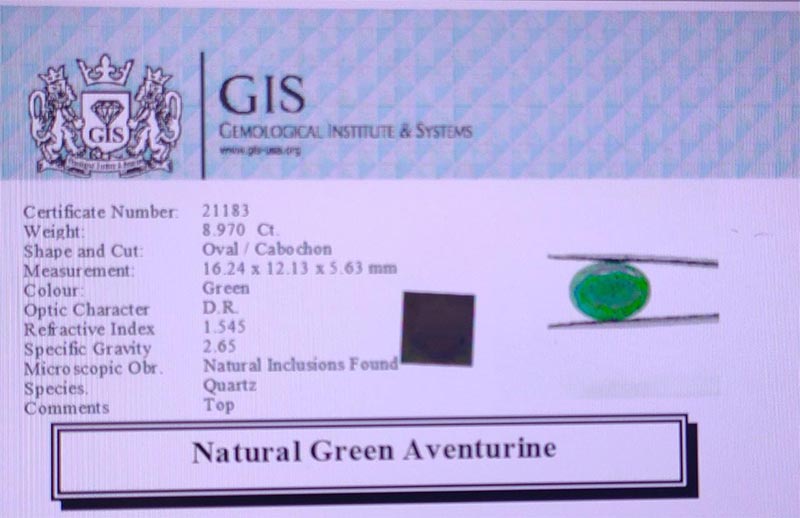 Green Aventurine 8.97 Ct.