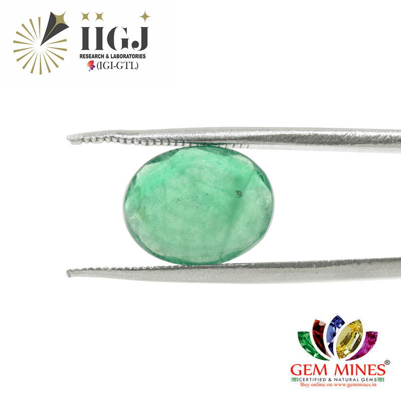 EMR13513 2 EMERALD 3.56 Ct.