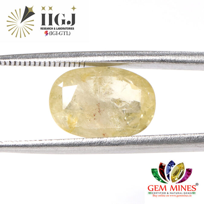 YELLOW SAPPHIRE 6.21 Ct. 1 YSP9572 1 YELLOW SAPPHIRE 6.21 Ct.