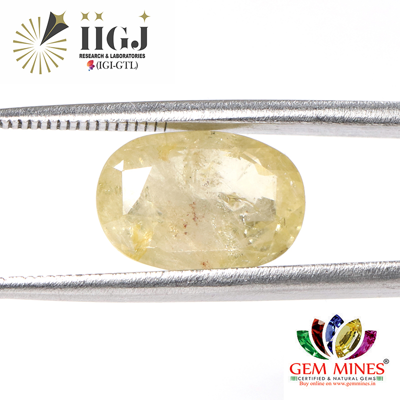 YELLOW SAPPHIRE 6.21 Ct.