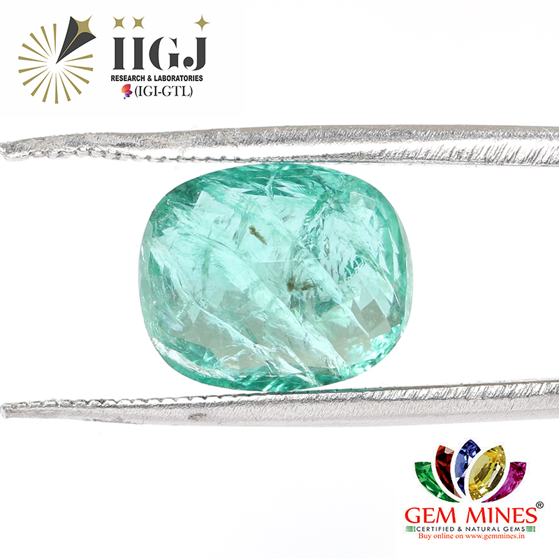 EMR16205 2 EMERALD 4.23 Ct.