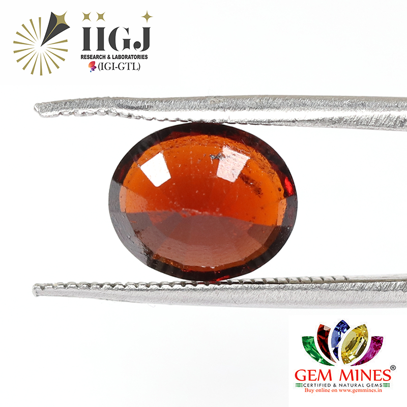 HESSONITE GOMED 3.71 Ct. 3 GMD4863 2 HESSONITE GOMED 3.71 Ct.