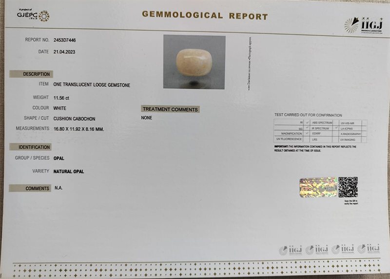 OPAL 11.56 Ct. 4 OPL6894 4 OPAL 11.56 Ct.