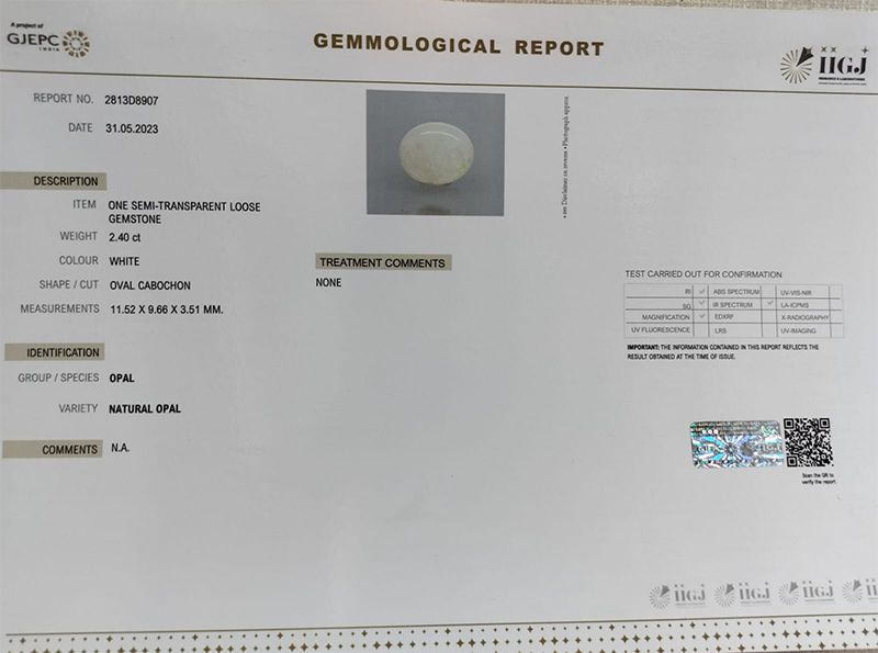 OPL6995 4 OPAL 2.4 Ct.