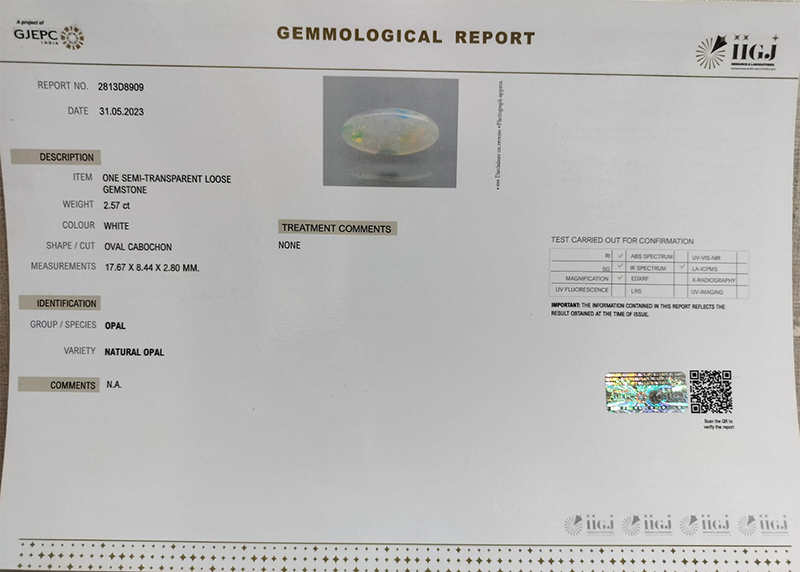 OPL6997 4 OPAL 2.57 Ct.