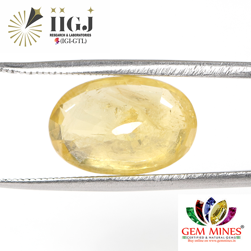 YSP10089 2 YELLOW SAPPHIRE 10.1 Ct.