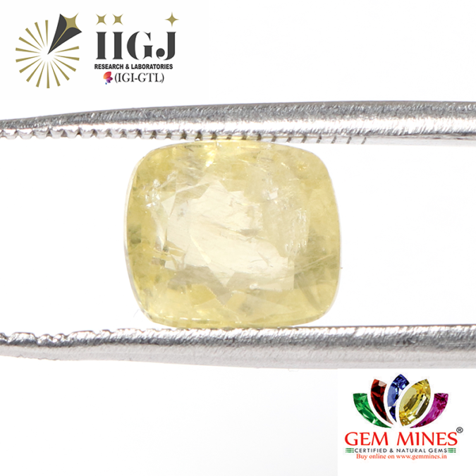 YSP10119 1 YELLOW SAPPHIRE 3.43 Ct.