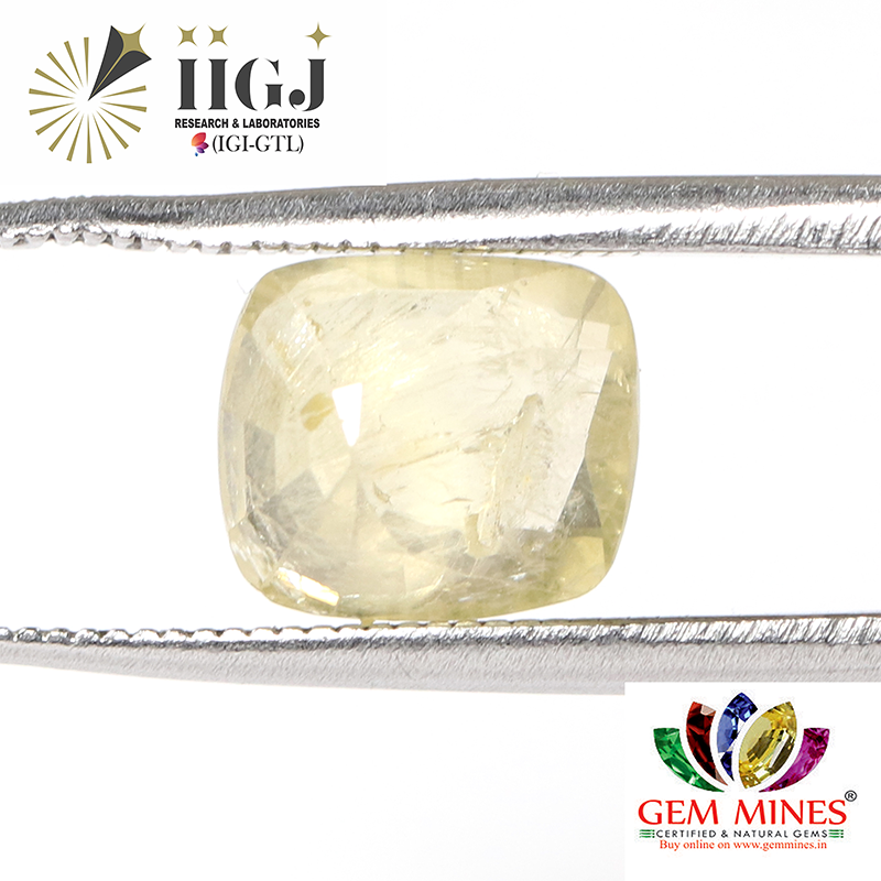 YSP10119 2 YELLOW SAPPHIRE 3.43 Ct.