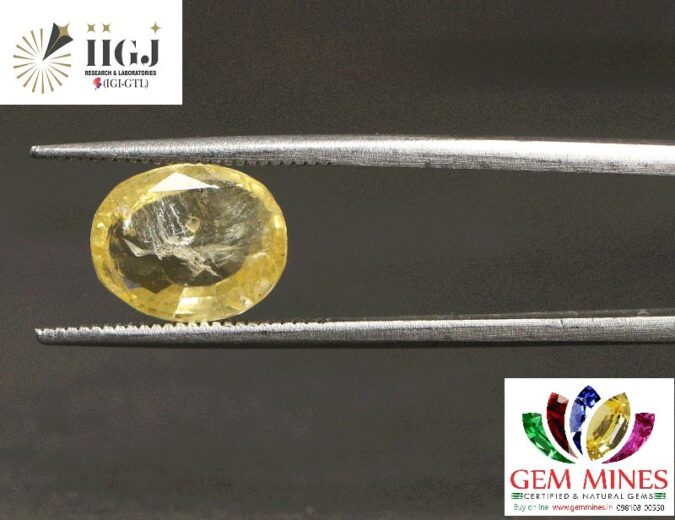 YELLOW SAPPHIRE 3.55 Ct. 1 YSP10667 1 YELLOW SAPPHIRE 3.55 Ct.