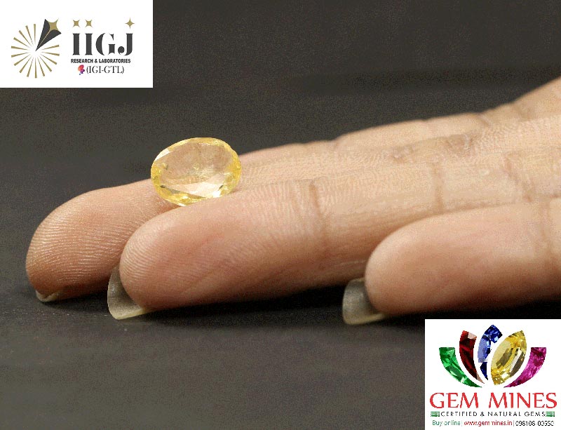 YELLOW SAPPHIRE 3.55 Ct. 4 YSP10667 3 YELLOW SAPPHIRE 3.55 Ct.