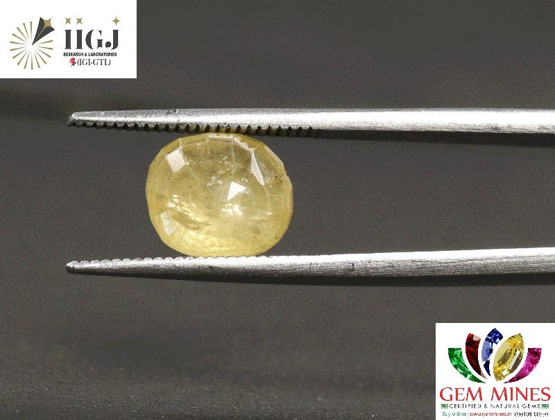 YSP10717 2 YELLOW SAPPHIRE 4.42 Ct.