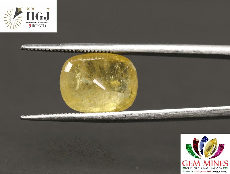 YELLOW SAPPHIRE 10.12 Ct.