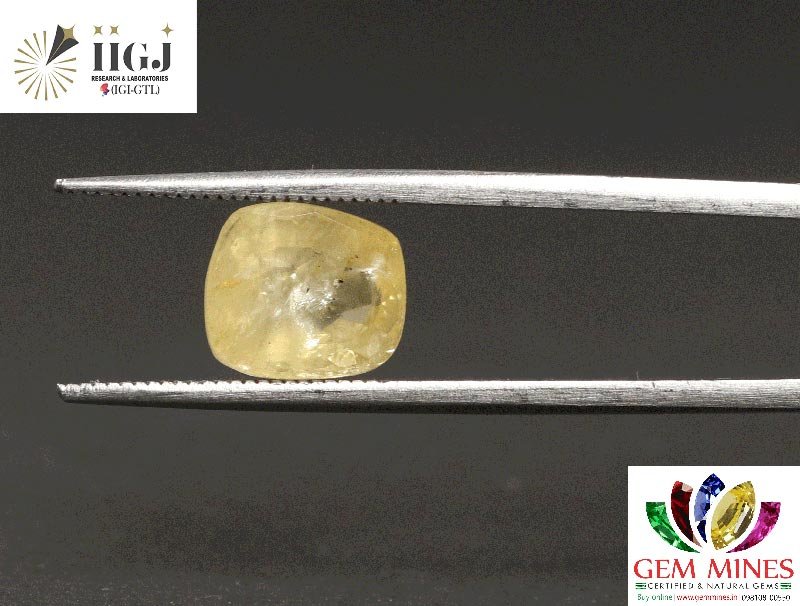YSP10764 2 YELLOW SAPPHIRE 4.12 Ct.