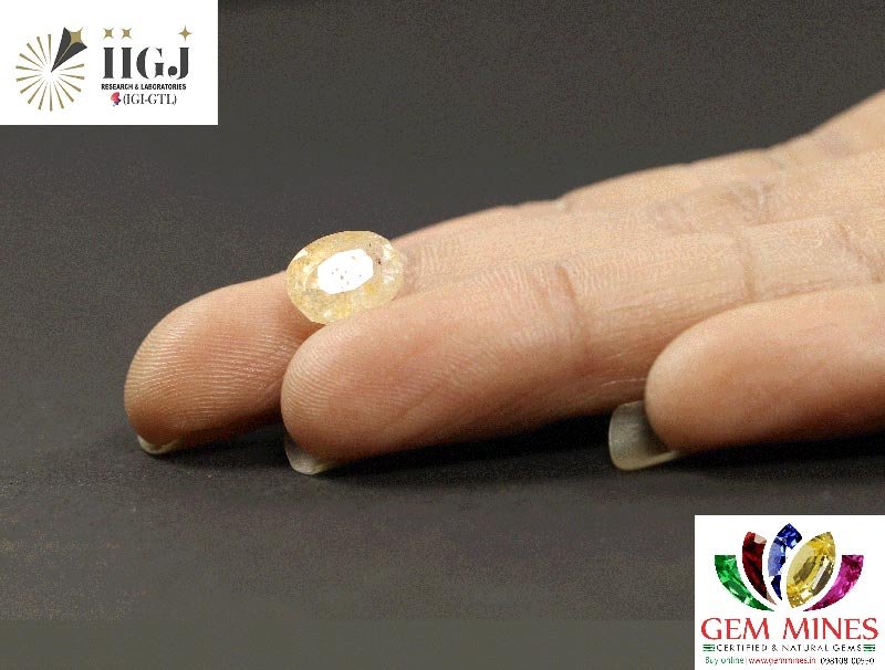 YSP10770 3 YELLOW SAPPHIRE 3.24 Ct.